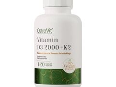 Vitamin D3 2000 UI + K2 120 Capsule, Ostrovit